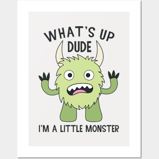 I'm A Little Monster Funny Scary Halloween Costume Wall Art by JaiStore